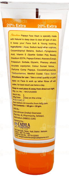 Skinshine Papaya Face Wash 60Gm